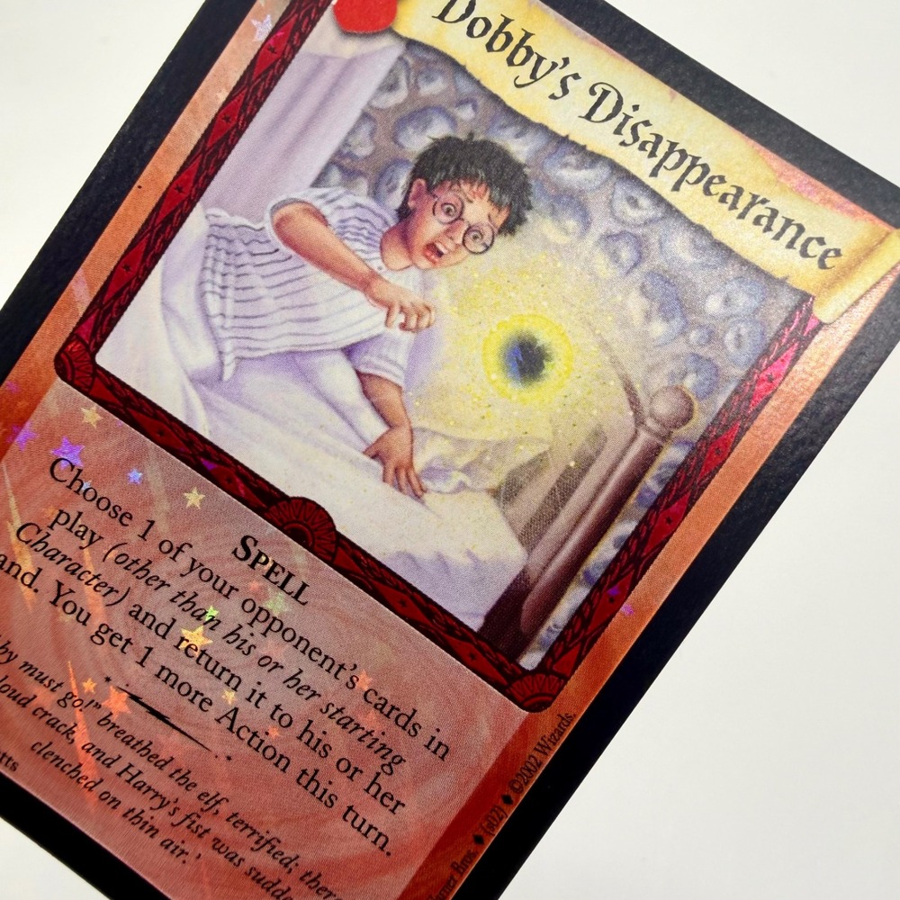Harry Potter TCG Dobby's Disappearance 10/140 Holo Foil Spell Rare Card